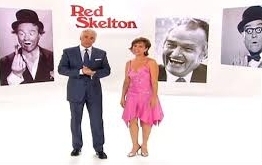 John o'hurley & Forbes riley co-host infomercial for comic Red Skelton